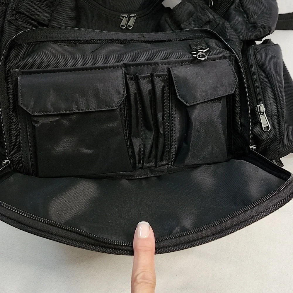 T-Bags Custom Black Convertible Travel Bag Set